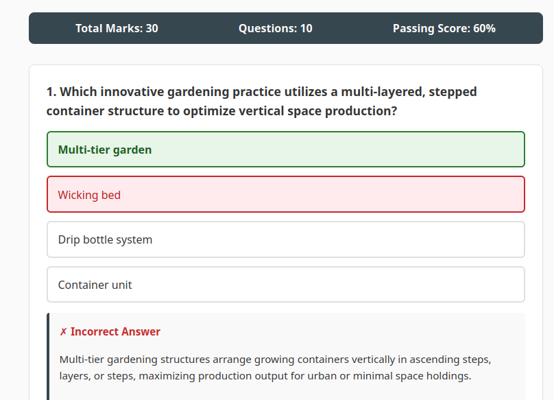 Grade 8 Agriculture and Nutrition CBC Practice Quiz | Interactive Revision
